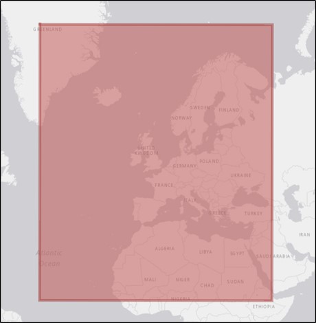 Schengen area and adjacent third countries and open seas